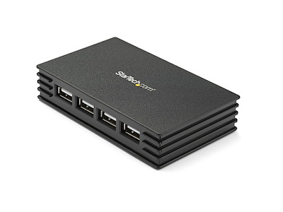 StarTech.com ST4202USBGB interface hub USB 2.0 Type-B 480 Mbit/s Sort