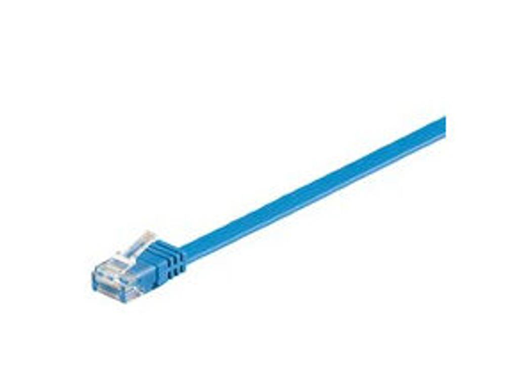 Microconnect V-UTP6005B-FLAT netværkskabel Blå 0,5 m Cat6 U/UTP (UTP)