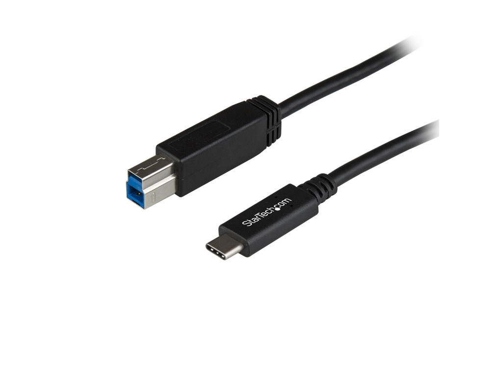 StarTech.com USB31CB1M USB-kabel USB 3.2 Gen 2 (3.1 Gen 2) 1 m USB C USB B Sort