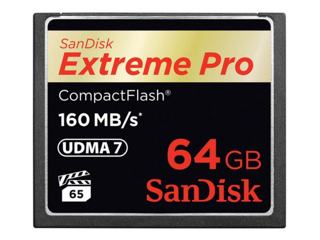 SanDisk 64GB Extreme Pro CF 160MB/s CompactFlash