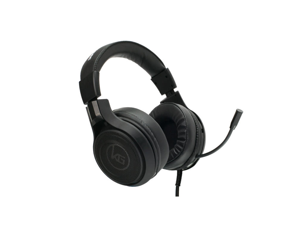 iogear GHG601 hovedtelefoner/headset Ledningsført Spil Sort