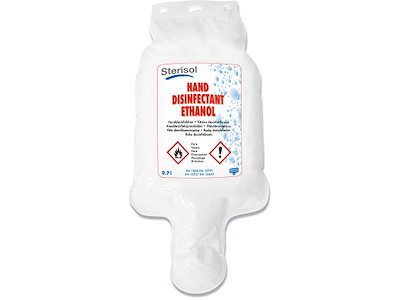 Hånddesinfektion, Gel, 700 ml, Refill pose, Sterisol 81%