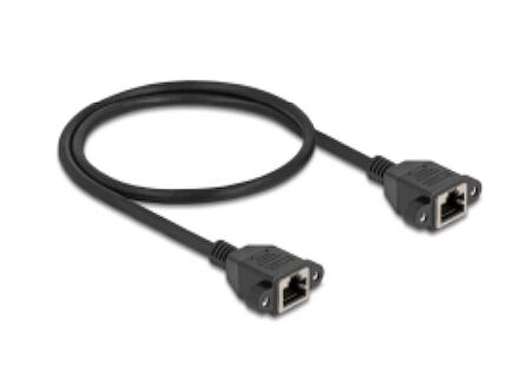 DeLOCK 90783 netværkskabel Sort 0,5 m Cat6a S/FTP (S-STP)