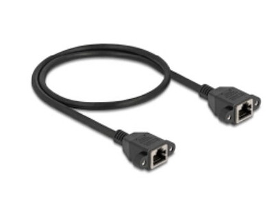 DeLOCK 90783 netværkskabel Sort 0,5 m Cat6a S/FTP (S-STP)