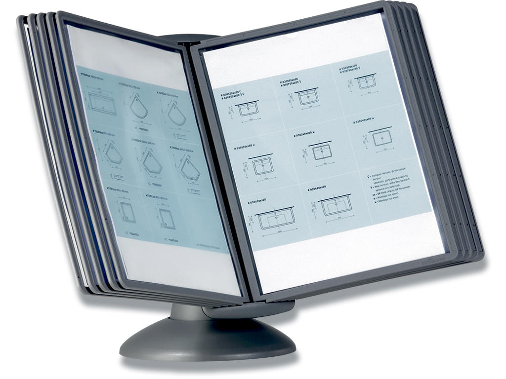 Registersystem, Bordmodel, Til 10 lommer (incl.), A4, Durable SHERPA MOTION 