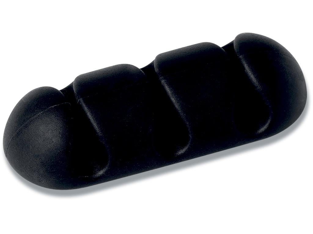 Kabelholder, Til 3 kabler op til Ø5mm, Grafitgrå, 2 stk, Durable CAVOLINE CLIP 3