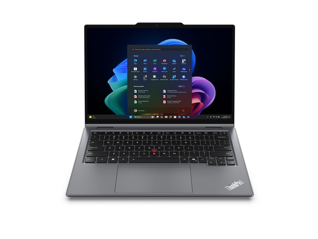 Lenovo ThinkPad X1 2-in-1 Gen 11 Aura Edition Copilot+ PC Intel Core Ultra X7 368H Hybrid (2-i-1) 35,6 cm (14") Berøringsskærm 2.8K 64 GB LPDDR5x-SDRAM 1 TB SSD Wi-Fi 7 (802.11be) Windows 11 Pro Nordisk Grå