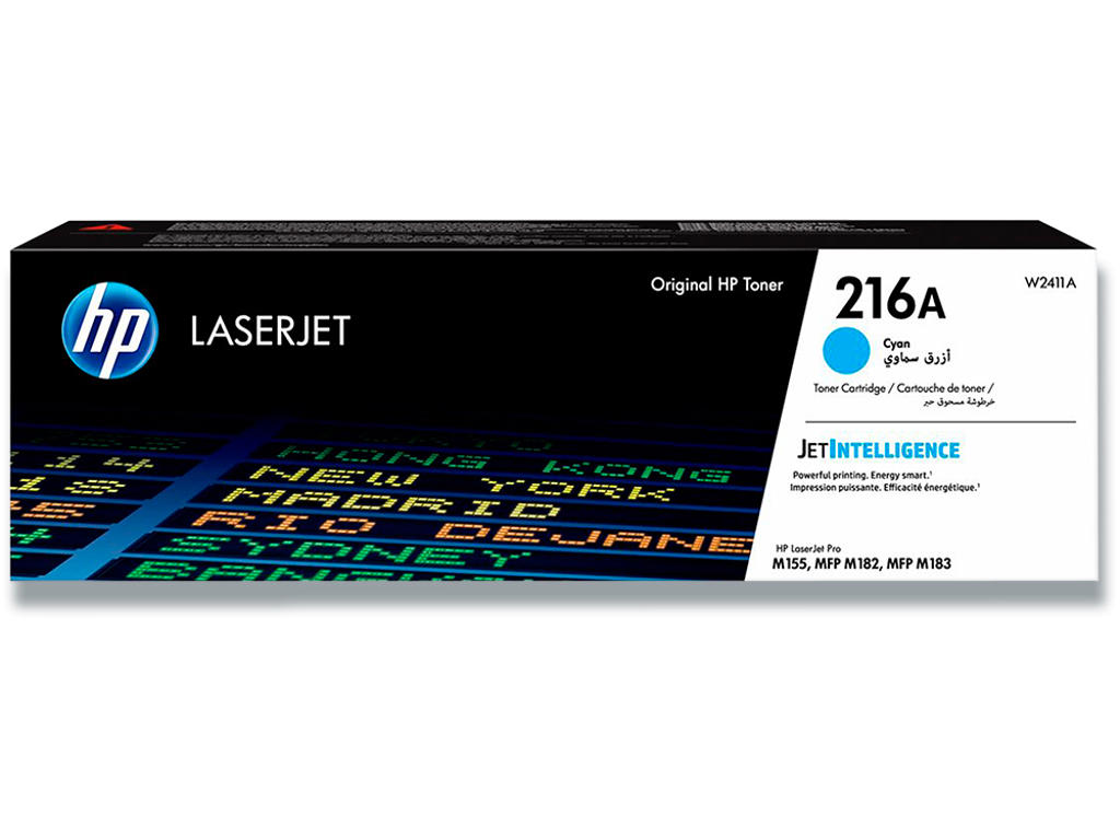 Toner, 216A, Cyan-blå, 850 sider, HP W2411A