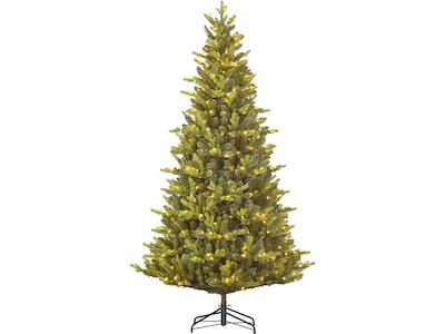 Juletræ, Med 370 LED lys, 215 cm, PE/PVC, Indendørs