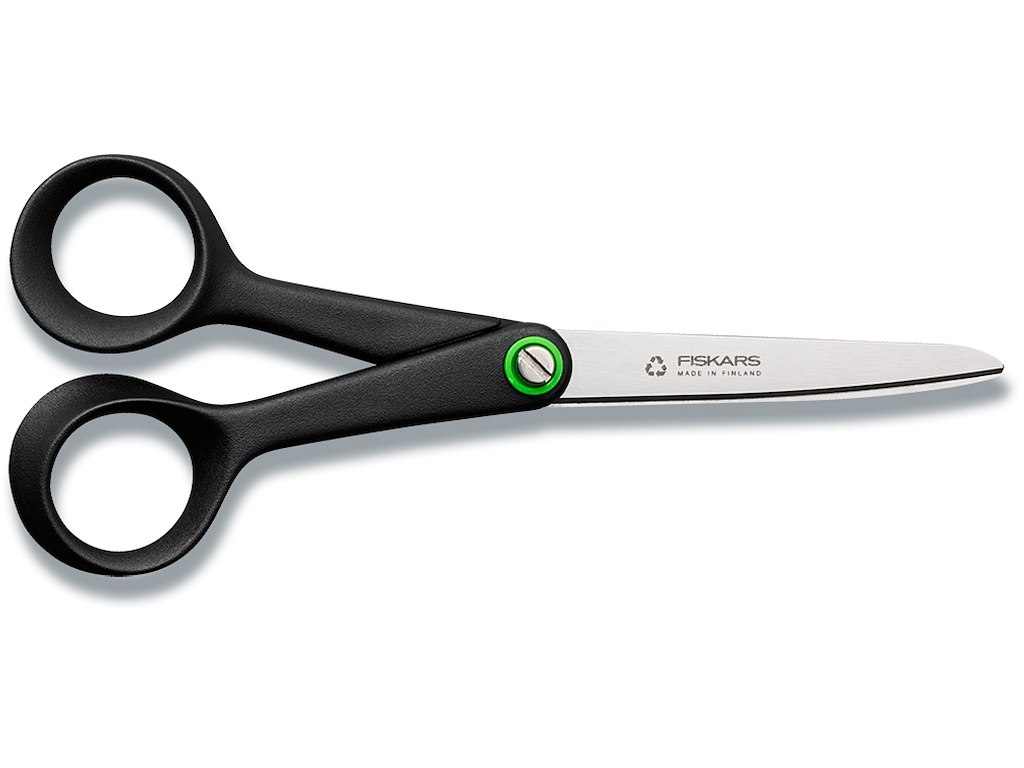 Saks, Allround, Højrehåndet, 17 cm, Sort, Fiskars Functional Form ReNew 