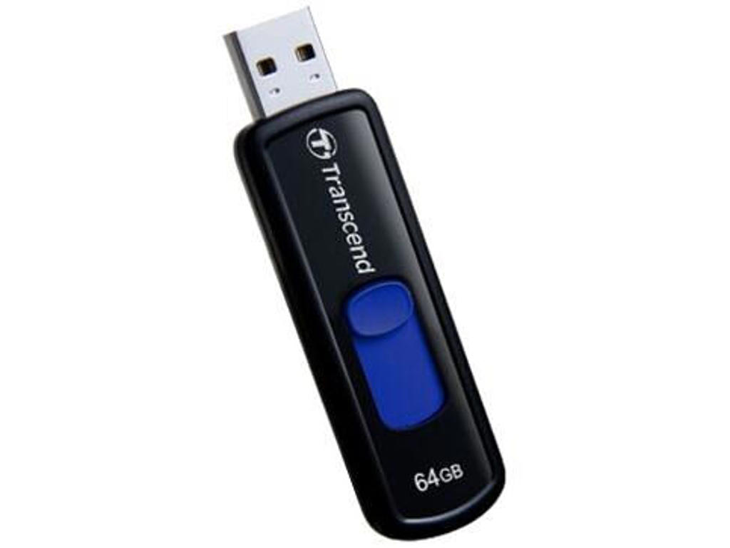 Transcend JetFlash elite JetFlash 760, 64GB USB-nøgle USB Type-A 3.2 Gen 1 (3.1 Gen 1) Sort, Blå