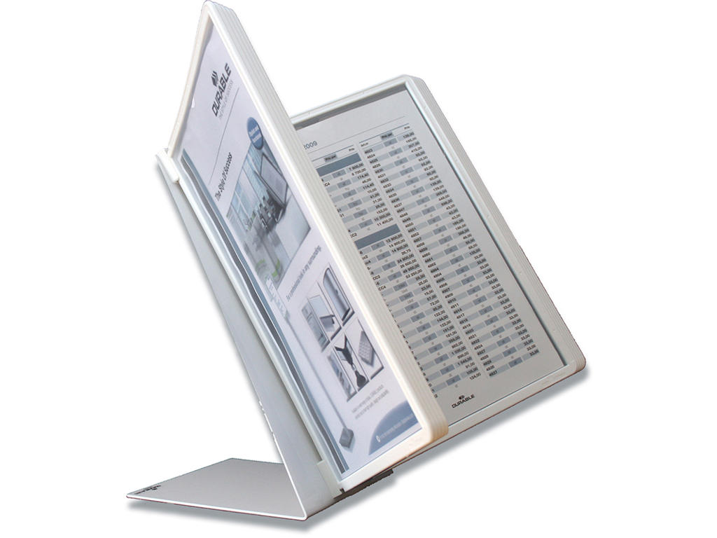 Registersystem, Bordmodel, Til 10 lommer (incl.), A4, Durable VARIO TABLE 10