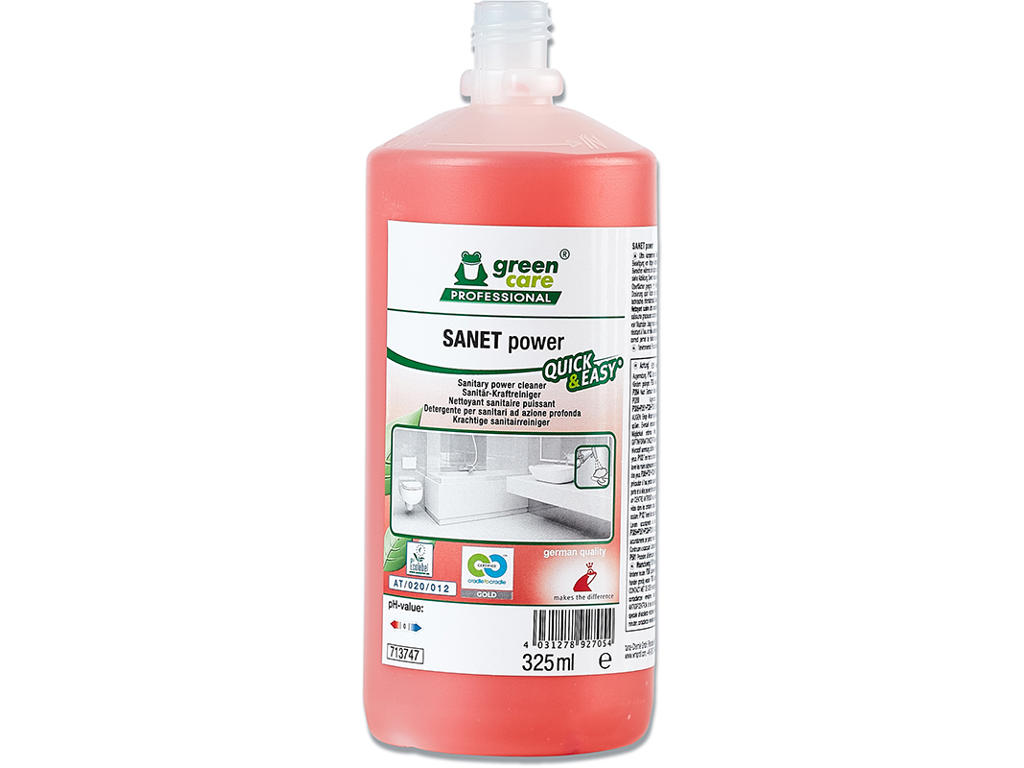 Kalkfjerner, Quick & Easy, Med farve og parfume, 325 ml, Green Care Professional SANET Power