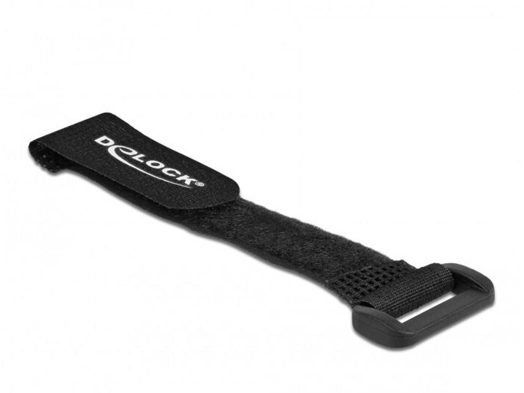 DeLOCK 19531 kabelsamler Krog og løkke kabelbinder Sort 5 stk