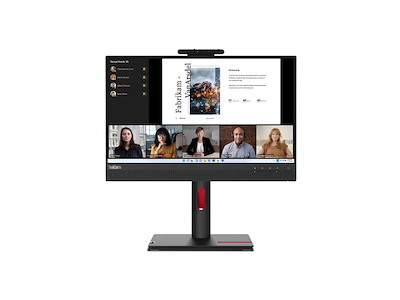 Lenovo ThinkCentre TIO-22 Gen5 computerskærm 54,6 cm (21.5") 1920 x 1080 pixel Fuld HD LED Berøringsskærm Sort
