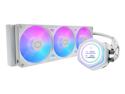 Cooler Master MasterLiquid Atmos II 360 LCD White Processor Væskekølingssæt 12 cm Hvid 1 stk