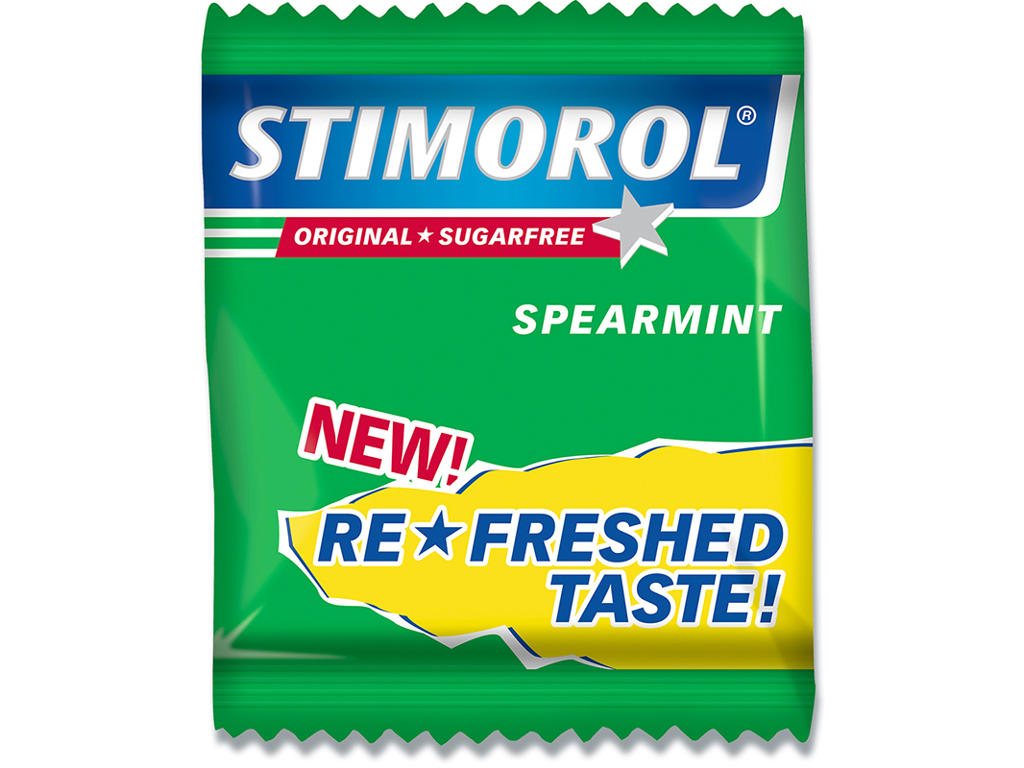 Tyggegummi, Spearmint, 2 stk pr pakke, 250 pakker pr kasse, Stimorol 