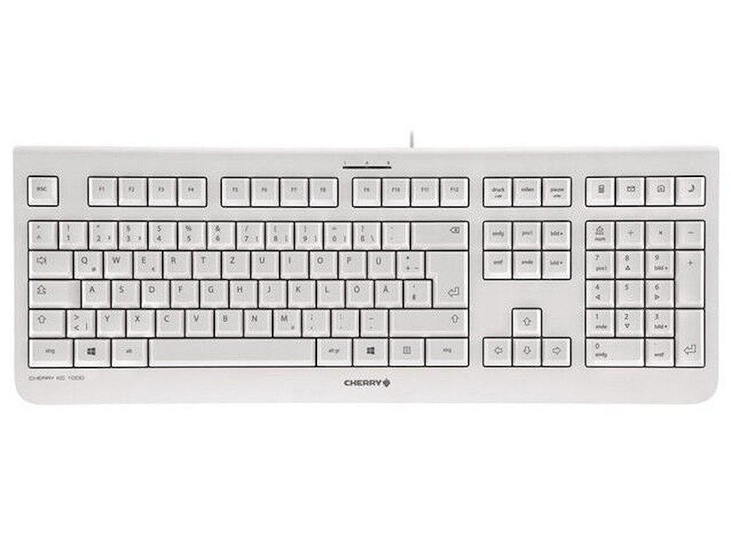CHERRY KC 1000 tastatur Hjem USB Schweizisk Grå
