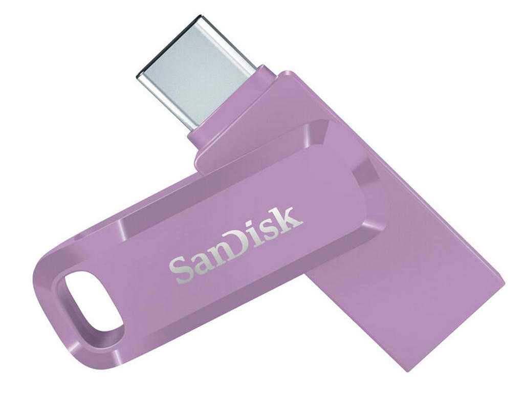 SanDisk Ultra Dual Drive Go USB 128GB USB-nøgle USB Type-A / USB Type-C 3.2 Gen 1 (3.1 Gen 1) Lavendel