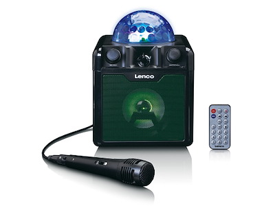 Lenco BTC-055BK højttaler 1-vejs Sort Kabel & trådløs 8 W