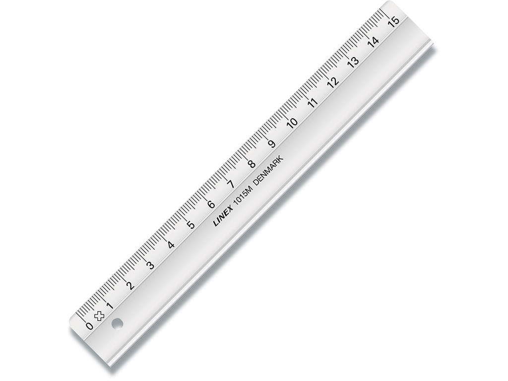 Lineal, 15 cm, Plast, Transparent, Linex 1015M