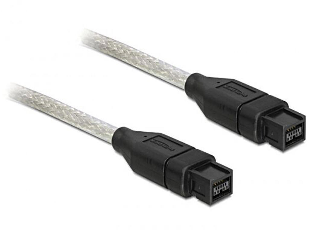 DeLOCK FireWire B/B, 1.0m 1 m Grå