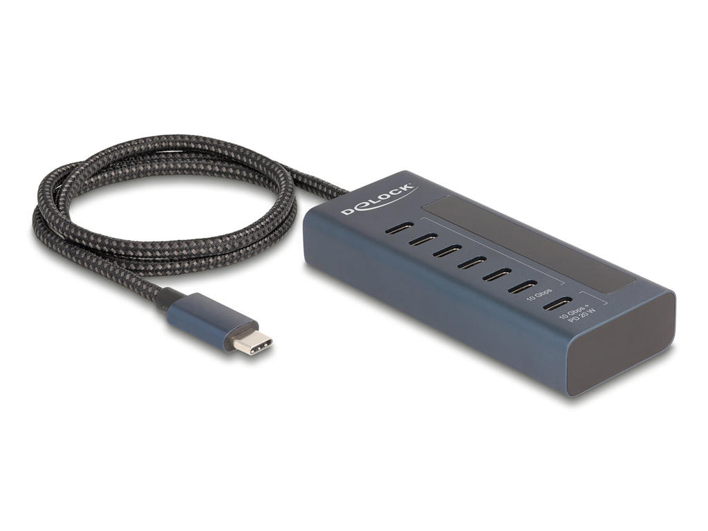 DeLOCK 64288 interface hub USB 3.2 Gen 1 (3.1 Gen 1) Type-C 10000 Mbit/s Blå