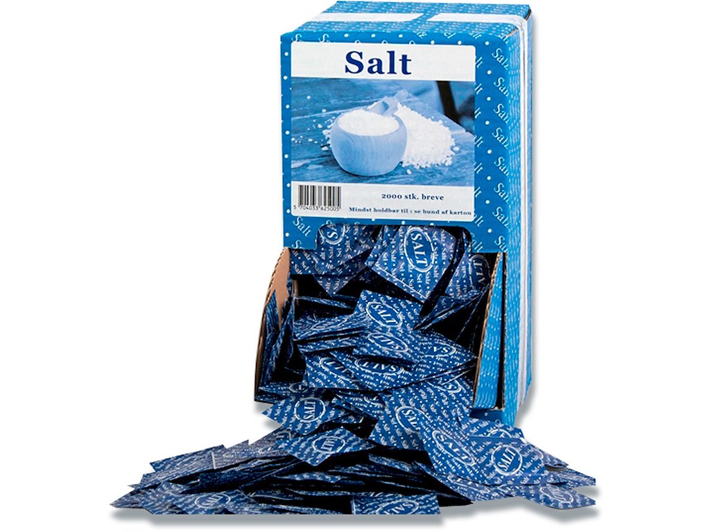 Salt, I brev, 1 g, 2000 breve