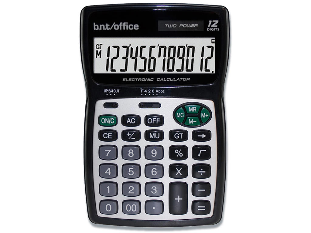 Regnemaskine, Standard, 12 cifre, BNT Office 55 