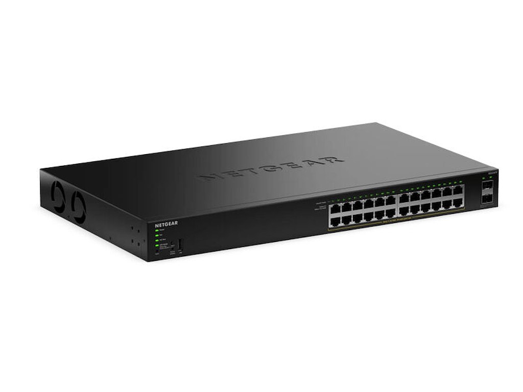 NETGEAR GS324TPv2 Administreret L2/L3 Gigabit Ethernet (10/100/1000) Strøm over Ethernet (PoE) 1U Sort