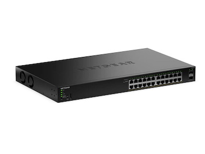 NETGEAR GS324TPv2 Administreret L2/L3 Gigabit Ethernet (10/100/1000) Strøm over Ethernet (PoE) 1U Sort