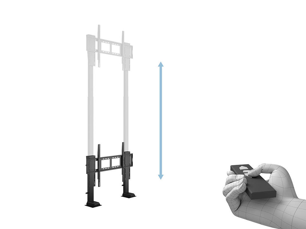 Multibrackets 7358 tv-beslag 2,54 m (100") Sort