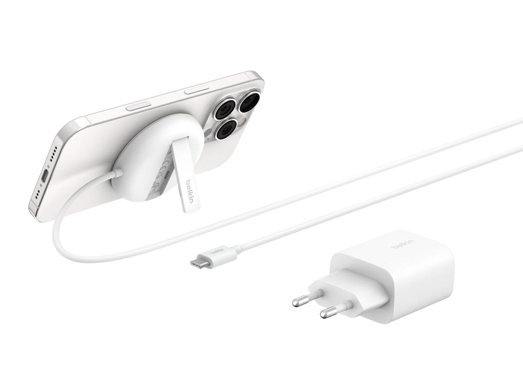 Belkin WIA011kqWH Headset, Smartphone Hvid USB Trådløs opladning Hurtig opladning Indendørs
