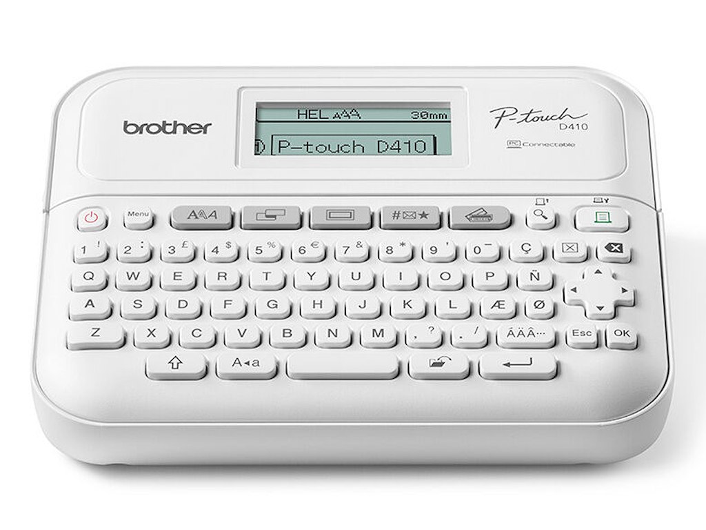 Brother PT-D410 etiketprinter Termisk overførsel 180 x 180 dpi 20 mm/sek. Ledningsført TZe QWERTY