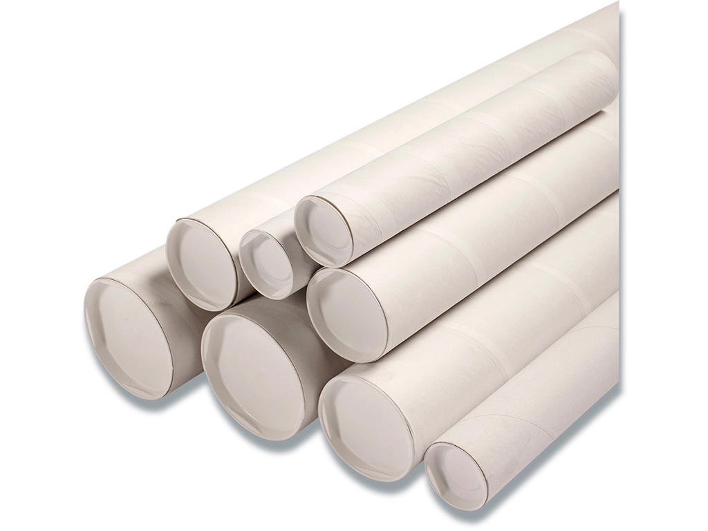 Paprør, Med låg, Ø70x2x150mm, Hvid, 