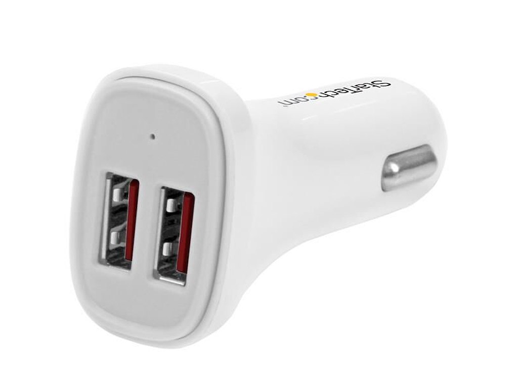 StarTech.com USB2PCARWHS oplader til mobil enhed Universel Hvid Cigartænder Automatisk