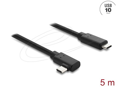 DeLOCK 87240 USB-kabel USB 2.0 5 m USB C Sort