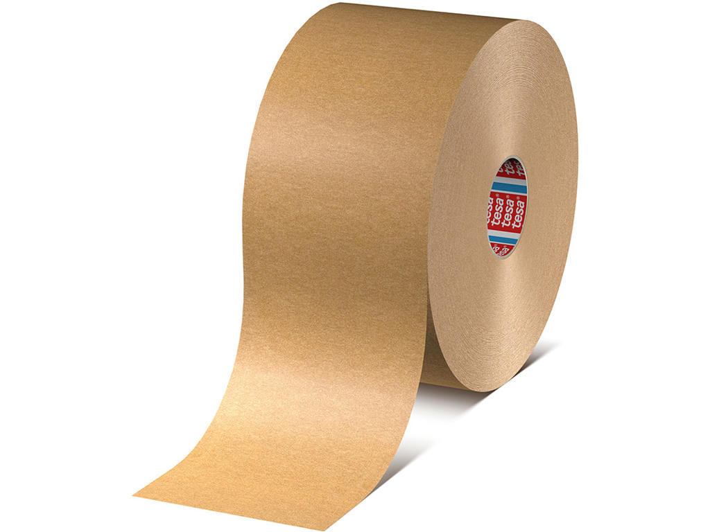 Tape - emballage, 75mm x 50m, Brun, 1 rulle, Tesa Papir 4713