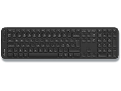 Tastatur, Trådløs, Full-Size, Med numerisk tastatur, Sort, RollerMouse Balance Wireless