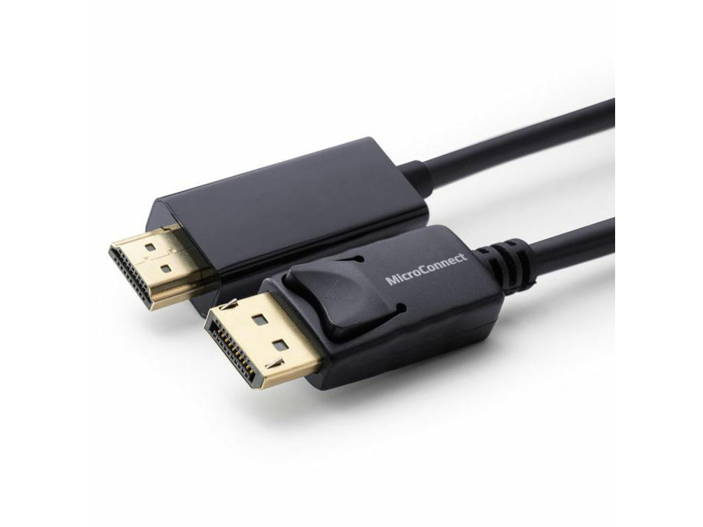 Microconnect MC-DP-HDMI-050 videokabel adapter 0,5 m DisplayPort Sort