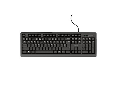 Trust TK-150 tastatur Kontor USB QWERTZ Tysk Sort
