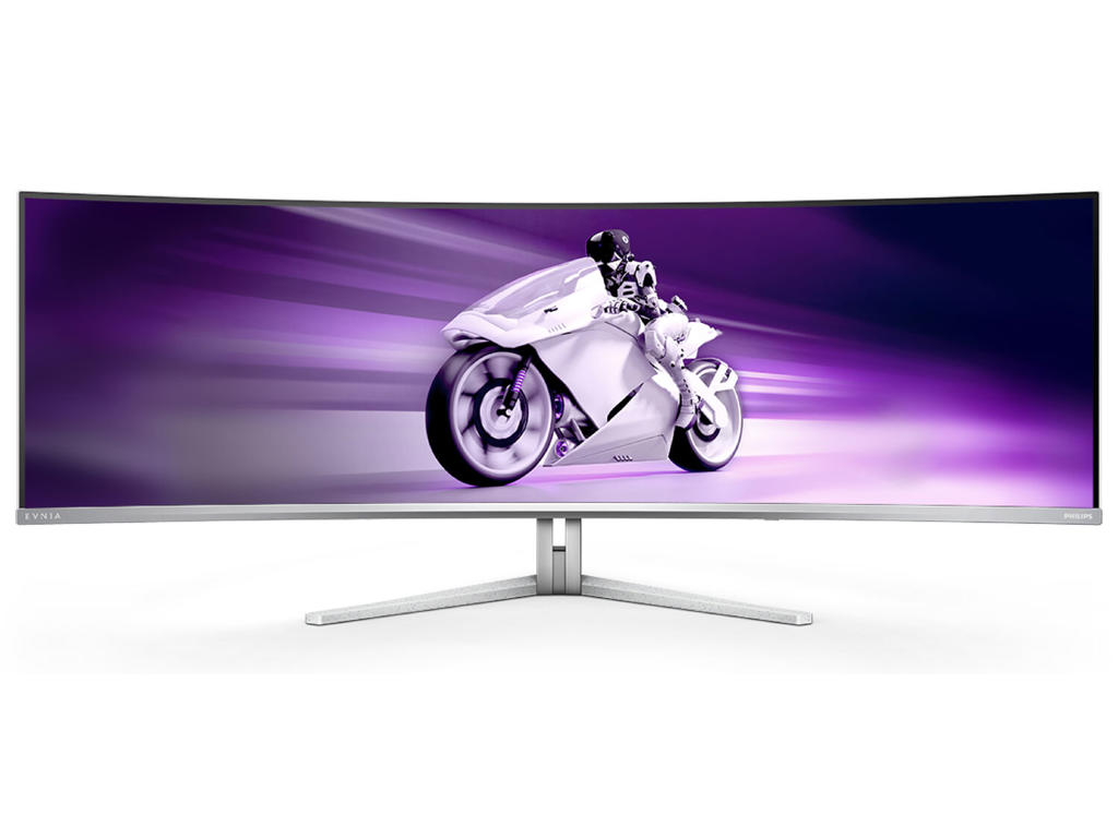 Philips Evnia 8000 49M2C8900/00 computerskærm 124,2 cm (48.9") 5120 x 1440 pixel Dual QHD QD-OLED Hvid
