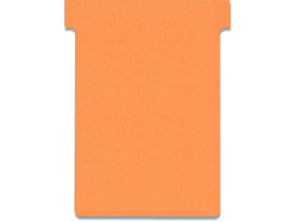 Tavlekort, Orange, T-kort størrelse 3, 100 stk, Nobo T-Card 