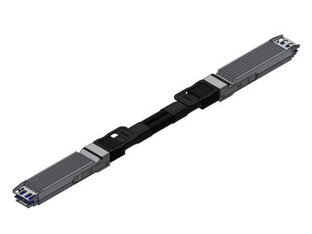 Nvidia MCA4J80-N003-FTF InfiniBand og fiberoptisk kabel 3 m OSFP Sort