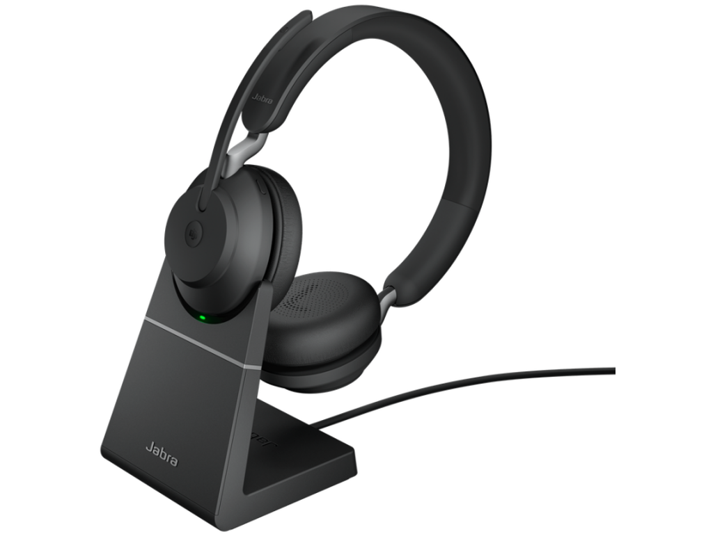 Jabra Evolve2 65 Headset Trådløs Kontor/Callcenter USB Type-A Bluetooth Sort