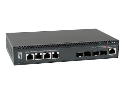 LevelOne XEL-0891 Administreret L3 10G Ethernet (100/1000/10000) Desktop Grå