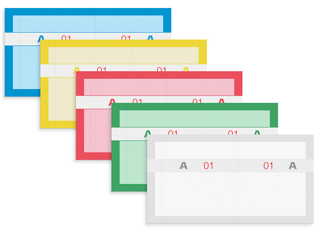 Kuponbog, 5 assorterede farver, 10 bøger, 2x100 kuponer, Mayland 