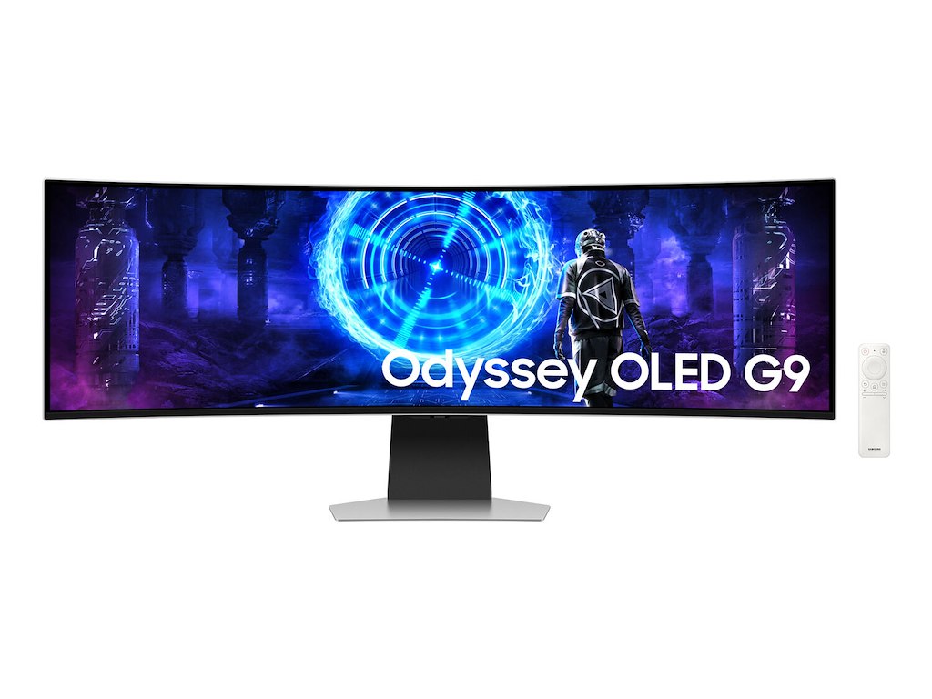 Samsung LS49DG950SU computerskærm 124,5 cm (49") 5120 x 1440 pixel Dual QHD OLED Sølv
