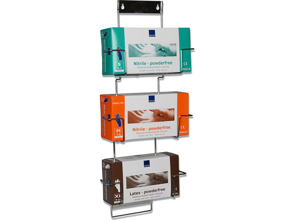 Handskestativ, Til 3 æsker, Sælges uden æsker, Abena Flexi rack