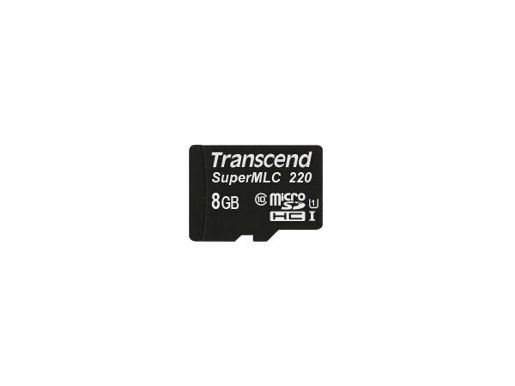 Transcend TS8GUSD220I hukommelseskort 8 GB MicroSDHC SLC Klasse 10